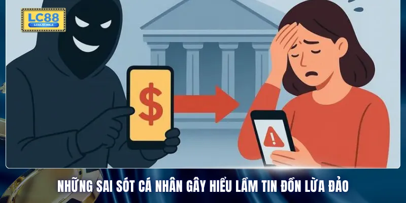 Những sai sót cá nhân gây hiểu lầm tin đồn lừa đảo